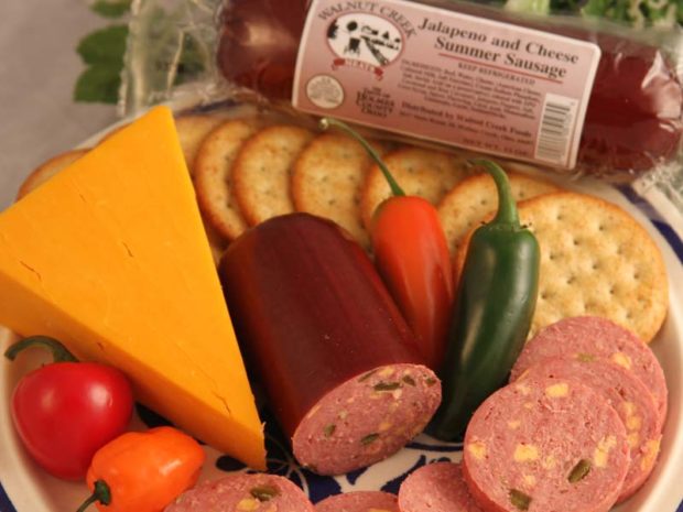 Summer Sausage with Jalapeno and Cheese